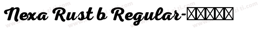 Nexa Rust b Regular字体转换